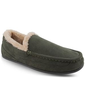 Deer Stags Slipperooz Spun Moc Slipper - Black
