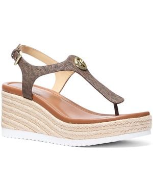 MICHAEL Michael Kors Val Espadrille Wedge Sandal - Black