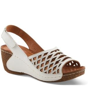 Spring Step Denair Wedge Sandal - White