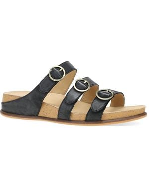 Dansko Campbell Wedge Sandal - Black