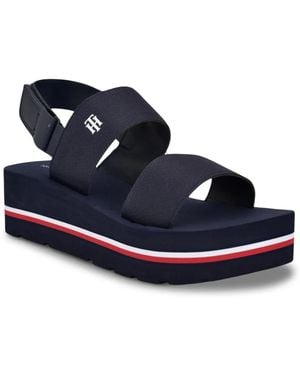 Tommy Hilfiger Adire Platform Sandal - Blue