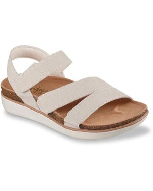 Skechers Lifted Comfort Dreamy Eyes Wedge Sandal - Black