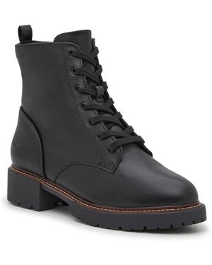 Hush Puppies Kit Combat Boot - Black