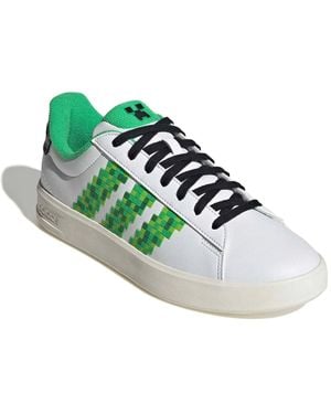 adidas Grand Court Minecraft Sneaker - White