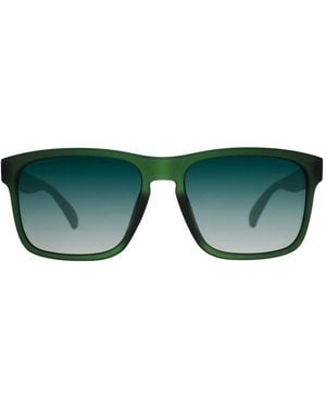 Goodr Emerald City Timeshare Square Sunglasses - Green