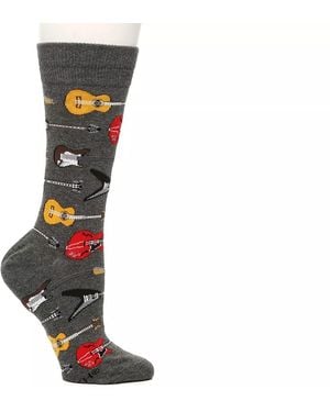 Socksmith Guitar Riff Crew Socks - Black