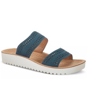Flexus by Spring Step Bayshore Wedge Sandal - Blue
