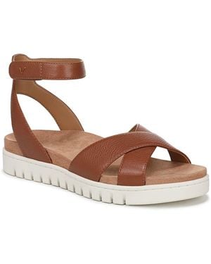 Vionic Uptown Merced Wedge Sandal - Brown