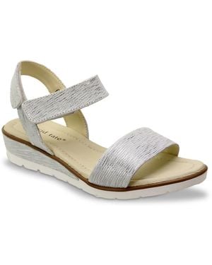 David Tate Samba Wedge Sandal - Metallic