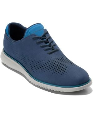 Cole Haan 2.Zer Grand Laser Wingtip Oxford - Blue