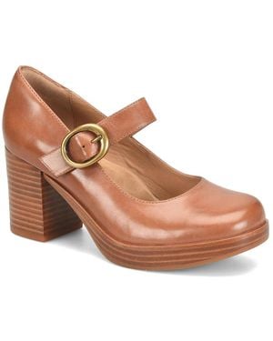 Söfft Kathleen Platform Mary Jane Pump - Brown
