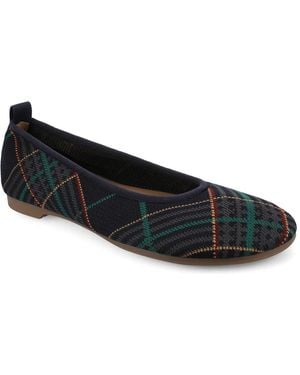 Journee Collection Aria Ballet Flat - Black