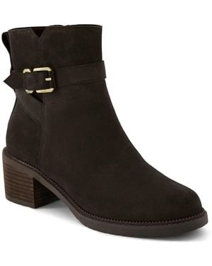 TOMS Hailey Buckle Bootie - Black