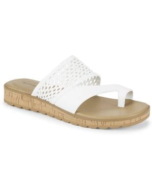 BareTraps Gibby Wedge Sandal - White