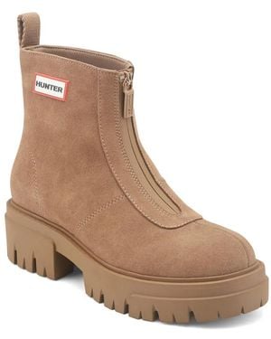 HUNTER Gemma Waterproof Bootie - Brown