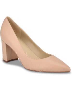 Marc Fisher Wide Width Claire Pump - Natural