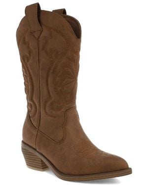 MIA Kelsha Western Boot - Brown