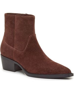 Steve Madden Veeda Western Bootie - Brown