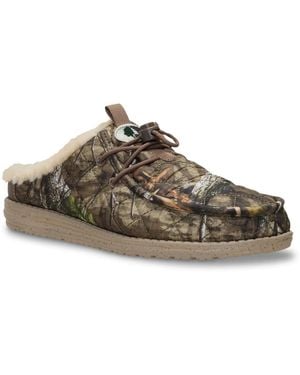 HEYDUDE Mossy Oak Cr Wally Camp Slipon - Brown