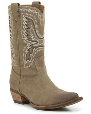 Frye & Co. Irlene Short Deco Stitch Western Boot - Black