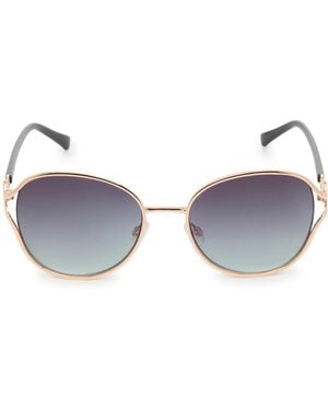 Jessica Simpson Oval Sunglasses - White