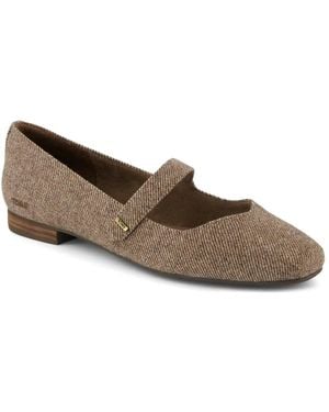 TOMS Bianca Mary Jane Flat - Brown