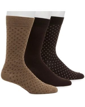 Vince Camuto Dress Crew Socks 3 Pack - Black