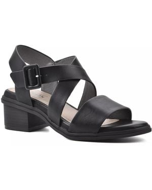 White Mountain Cordovan Sandal - Black