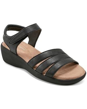 Easy Spirit Kenton Wedge Sandal - Black