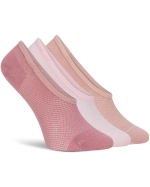 Lemon Mesh No Show Liners 3 Pack - Pink