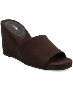 MIA Jessica Wedge Sandal - Black