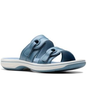 Clarks Breeze Maye Slide Sandal - Blue