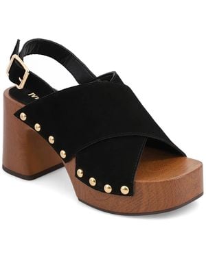 MIA Eudora Platform Sandal - Black