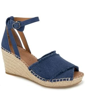 Gentle Souls Charli Wedge Sandal - Blue