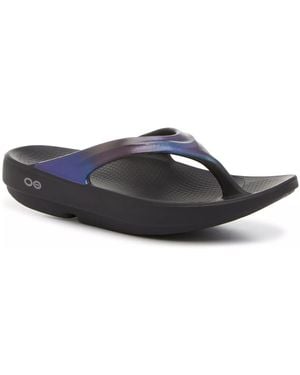 OOFOS Oolala Luxe Flip Flop - Black