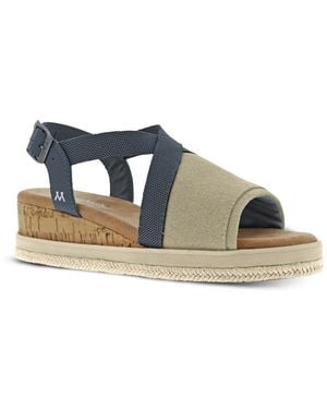Mykos Orinthia Wedge Sandal - Black
