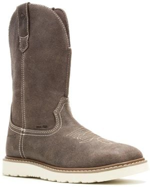 Wolverine Bronc Wellington Work Boot - Brown