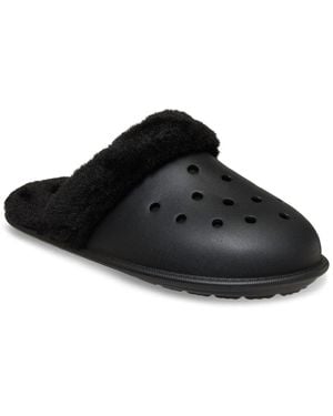Crocs™ Classic Fuzz Scuff Slipper - Black