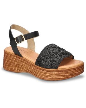 Bella Vita Kea Wedge Sandal - Black