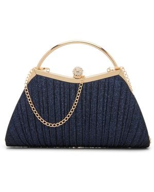Kelly & Katie Glitter Pleated Satchel - Blue