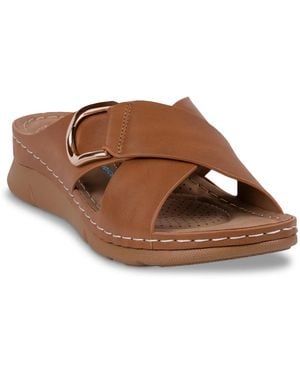 Good Choice Eanna Wedge Sandal - Brown