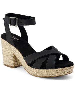 TOMS Majorca Platform Sandal - Black