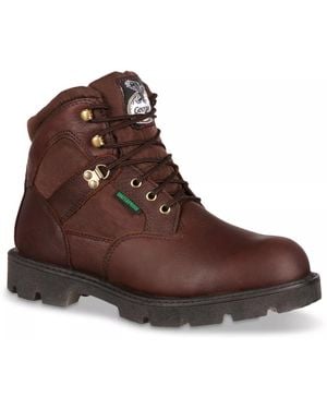 Georgia Boot Homeland Steel Toe Work Boot - Brown