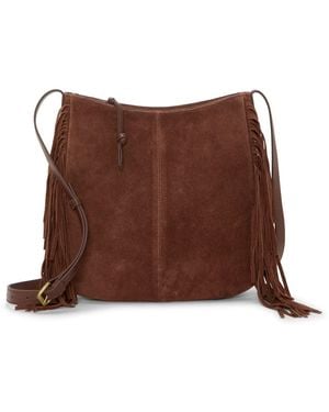 Lucky Brand Nyra Suede Crossbody Bag - Brown