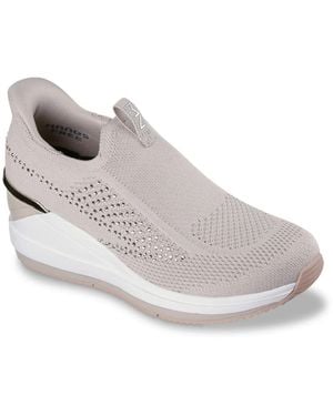 Skechers Triple Wedge Milee Wedge Slipon - White