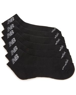 New Balance Cushioned Ankle Socks 6 Pack - Black