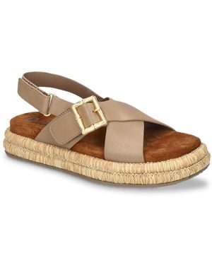 Bella Vita Jaylin Espadrille Platform Sandal - Brown