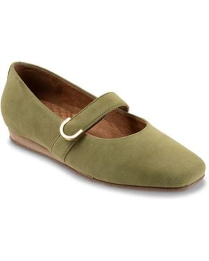 Softwalk Valdivia Mary Jane Flat - Green