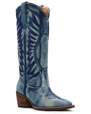 Steve Madden Albany Cowboy Boot - Blue
