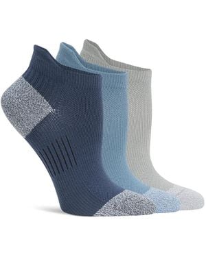 Lemon Powder Tab No Show Socks 3 Pack - Blue